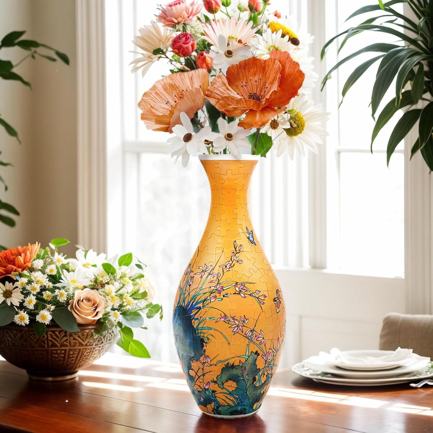 B4: DIY Vase Kit for Unique Home & Office Decor, Creative Gift for Mom, Women & Men, 4D Jigsaw Craft for Arts