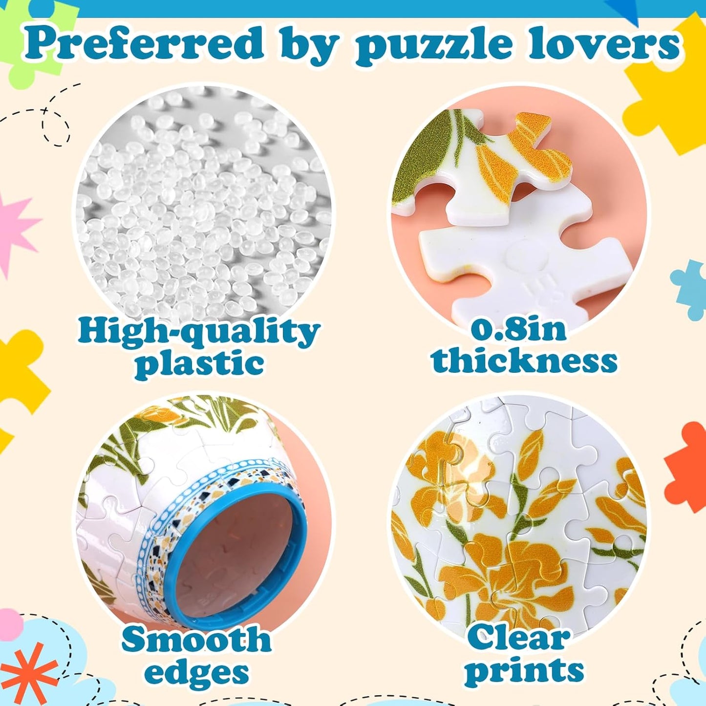 C2:Unique 3D Puzzle for Adults - 160 Pieces of Puzzle Vase, Cananga Odorata Themed Art Projects Gift for Women Housewarming Home Decoration
