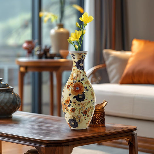A6:Vibrant Garden Elegance,3D Puzzle Planter Vase for Home Decoration, 160 Pieces DIY Flower Vase - Perfect Housewarming Gift